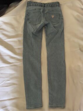 GUESS Eco High Rise Shape Up Braided Waistband Skinny Jean Denim Wmns 26 Y2K New